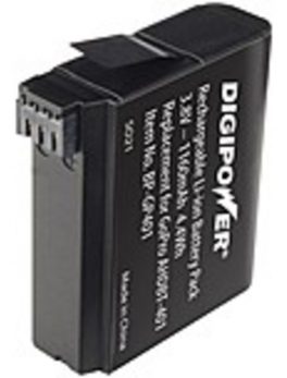 DigiPower BP-GP401-2 Camera Battery - For GoPro Hero 4 Camera - 1160 mAh - Lithium Ion (Li-Ion) - 2 Pack
