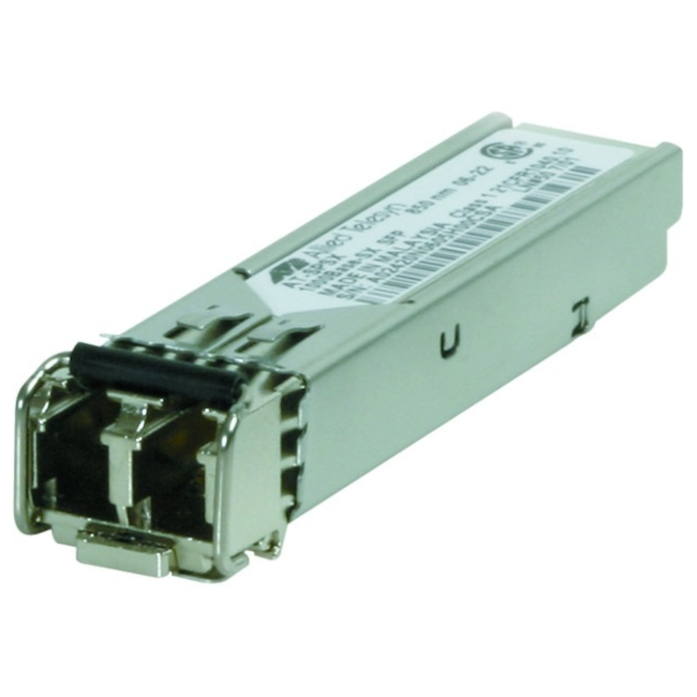 Allied Telesis AT-SPSX SFP (mini-GBIC) Module - For Data Networking, Optical Network - 1 LC 1000Base-SX Network - Optical Fiber - 62.5/125 and micro;m, 50/125 and micro;m - Multi-mode - Gigabit Ethernet - 1000Base-SX - 1.25 Gbit/s - Hot-swappable