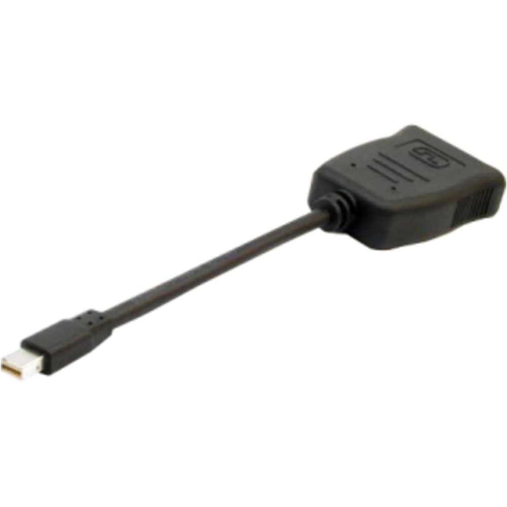 VisionTek Mini DisplayPort to SL DVI-D Active Adapter (M/F) - 7.09 DisplayPort/DVI Video Cable for Audio/Video Device - First End: 1 x Mini DisplayPort Male Digital Audio/Video - Second End: 1 x DVI-D (Single-Link) Male Digital Video - Black