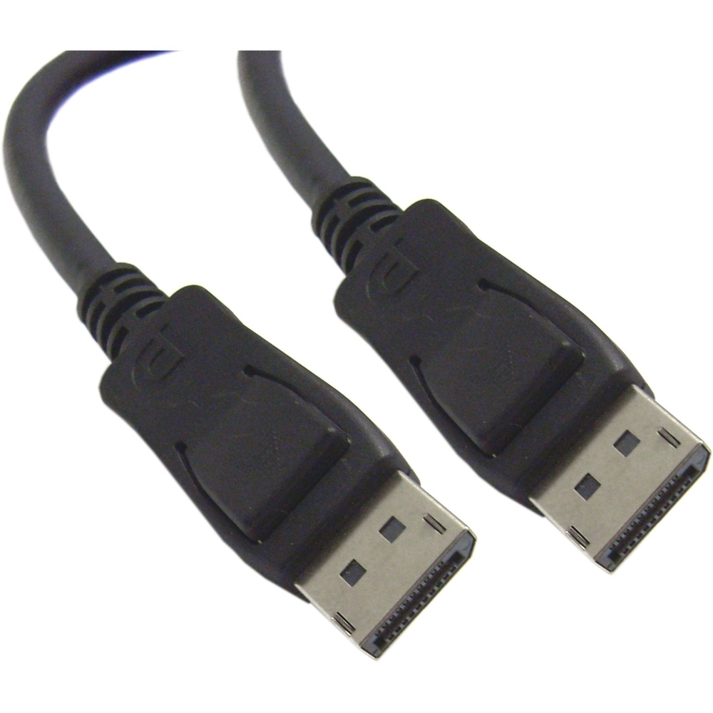 CableWholesale DisplayPort Cable, 8.64 Gbit, 6 ft - 6 ft DisplayPort A/V Cable for Audio/Video Device, Monitor, TV - First End: 1 x DisplayPort Male Digital Audio/Video - Second End: 1 x DisplayPort Male Digital Audio/Video - Shielding - Black