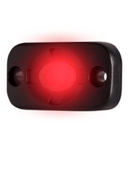 HEISE Auxiliary Accent Lighting Pod - 1.5" x 3" - Black/Red