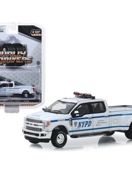 2019 Ford F-350 Lariat Pickup Truck New York City Police Dept (NYPD) Dually Drivers Series 2 1/64 Diecast Model Car by Greenlight 46020F