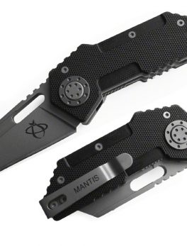 Mantis Pit Boss Folder 2.375 in Blade Black G10 Handle