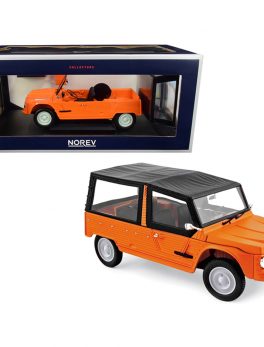 1983 Citroen Mehari Matt Kirghiz Orange with Black Top 1/18 Diecast Model Car by Norev 181515