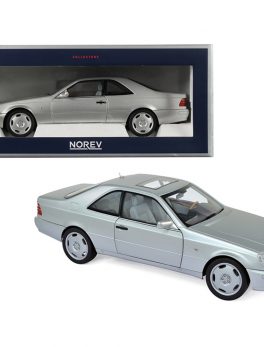1997 Mercedes Benz CL600 Coupe Metallic Silver 1/18 Diecast Model Car by Norev 183446