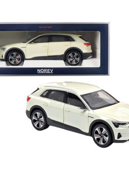 2019 Audi e-tron Yellowish White Metallic 1/18 Diecast Model Car by Norev 188310