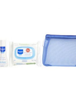 Mustela Bebe On The Go Set - Gentle Cleansing Gel 1.7 Oz, Hydra Bebe Body Lotion 1.7 Oz, Facial Cleansing Wipes 25 Ct For Women