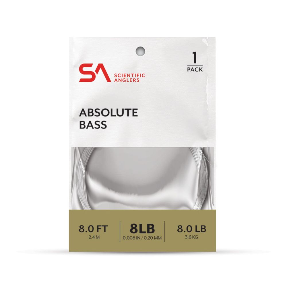 Sceintific Anglers Absolute Bass 8 ft 8 lb Leader