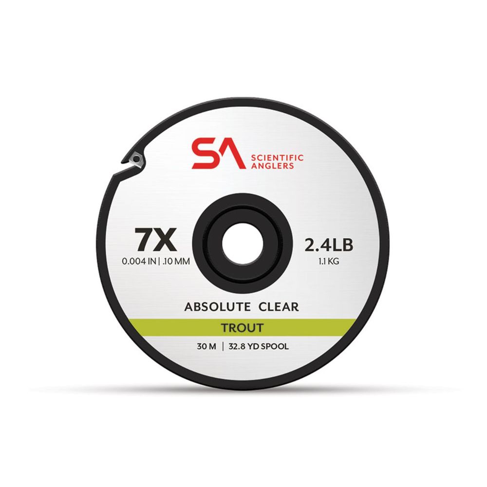 Scientific Anglers Absolute Trout Tippet 30M 7X Clear