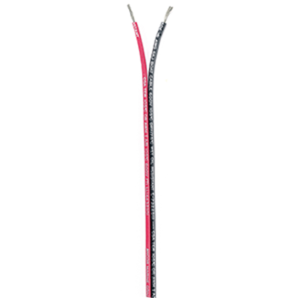 Ancor Ribbon Bonded Cable - 16/2 AWG - Red/Black - Flat - 250"