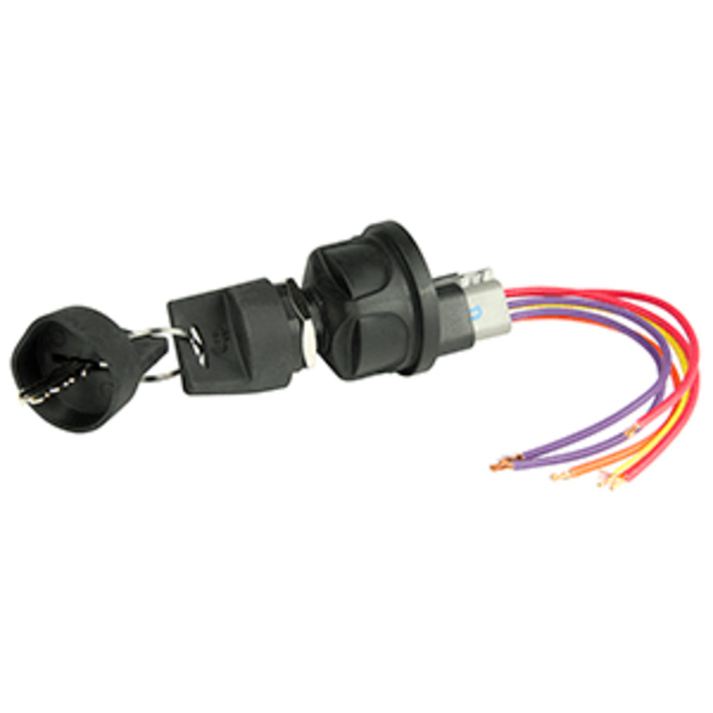 BEP 4-Position Sealed Nylon Ignition Switch - Accessory/OFF/Ignition and amp; Accessory/Start
