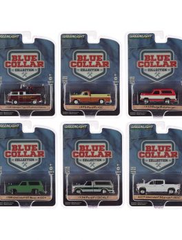 Blue Collar Collection 6 piece Set Series 6 1/64 Diecast Model Cars by Greenlight 35140SET