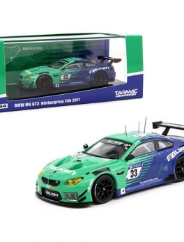 BMW M6 GT3 #33 P. Dumbreck/ M. Seefried/ A. Imperatori/ S. Dusseldorp Falken Tire Nurburgring 24 Hours (2017) 1/64 Diecast Model Car by Tarmac Works T64-020-17NUR33