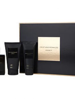 Cristiano Ronaldo Legacy Edt Spray 3.4 Oz and Aftershave Balm 3.4 Oz and Shower Gel 5 Oz For Men