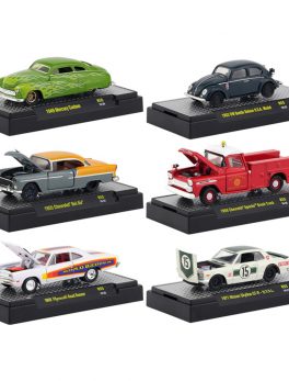 Auto Shows 6 piece Set Release 55 IN DISPLAY CASES 1/64 Diecast Model Cars by M2 Machines 32500-55