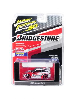 1990 Honda CRX #9 Bridgestone Johnny Lightning 50th Anniversary Limited Edition to 3600 pieces Worldwide 1/64 Diecast Model Car by Johnny Lightning JLCP7199