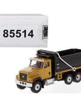 CAT Caterpillar CT681 Dump Truck Yellow and Black High Line Series 1/87 (HO) Scale Diecast Model by Diecast Masters 85514