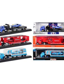 Auto Haulers Release 36, Set of 3 Trucks Limited Edition to 5,880 pieces Worldwide 1/64 Diecast Models by M2 Machines 36000-36