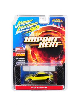 1990 Honda CRX Yellow Street Freaks Johnny Lightning 50th Anniversary Limited Edition to 2400 pieces Worldwide 1/64 Diecast Model Car by Johnny Lightning JLCP7201