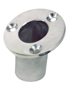 Sea-Dog Flush Mount Flagpole Socket - 25 and deg; - 1-1/4" ID - 316 Stainless Steel