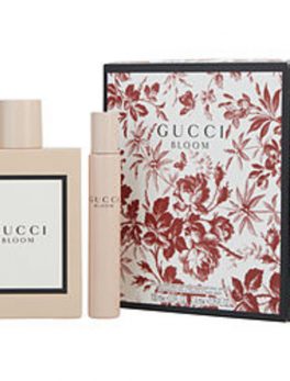 Gucci Bloom Eau De Parfum Spray 3.3 Oz and Eau De Parfum Rollerball .25 Oz Mini For Women