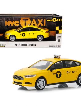 2013 Ford Fusion NYC Taxi (New York City) Yellow 1/43 Diecast Model Car by Greenlight 86170