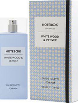 Notebook White Wood and Vetiver Edt Spray 3.4 Oz For Men