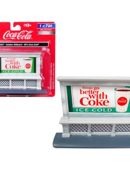 Outdoor Billboard 60's Coca Cola for 1/87 (HO) Scale Models by Classic Metal Works 20237