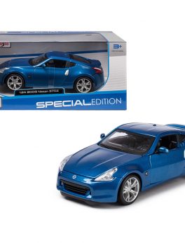 2009 Nissan 370Z Metallic Blue 1/24 Diecast Model Car by Maisto 31200bl
