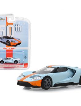 2019 Ford GT Heritage Edition 1969 Le Mans Gulf Oil Color Scheme Anniversary Collection Series 8 1/64 Diecast Model Car by Greenlight 27980F
