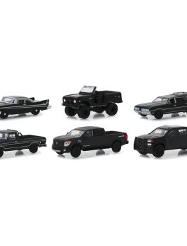 Black Bandit 6 piece Set Series 21 1/64 Diecast Model Cars by Greenlight 27990SET