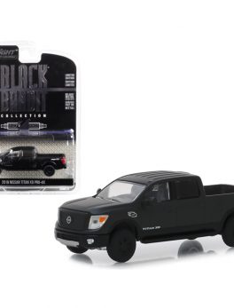 2018 Nissan Titan XD Pro-4X Pickup Truck Black Bandit Series 21 1/64 Diecast Model Car by Greenlight 27990E