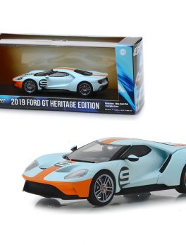 2019 Ford GT #9 Heritage Edition Gulf Oil Color Scheme 1/43 Diecast Model Car by Greenlight 86159