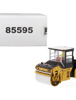 CAT Caterpillar CB-13 Tandem Vibratory Roller with Cab and Operator High Line Series 1/50 Diecast Model by Diecast Masters 85595