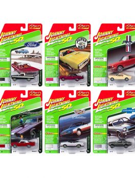 Classic Gold 2019 Set B of 6 Cars Release 1 1/64 Diecast Models by Johnny Lightning JLCG019B