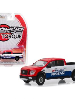 2018 Nissan Titan XD Pro-4X Pickup Truck BFGoodrich Nissan Baja Desert Tribute Tokyo Torque Series 6 1/64 Diecast Model Car by Greenlight 47040E