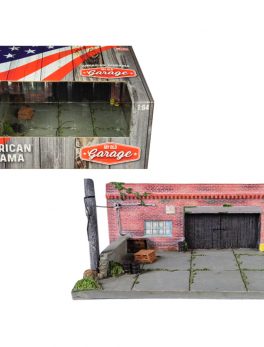 My Old Garage Resin Diorama for 1/64 Scale Models by American Diorama 38430