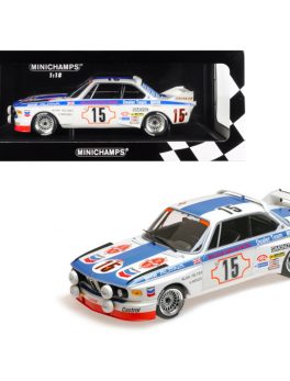 BMW 3.0 CSL #15 Harald Menzel / Alain Peltier BMW Alpina 24 Hours SPA 1973 (Malcolm Gartian Racing) Limited Edition to 336 pieces Worldwide 1/18 Diecast Model Car by Minichamps 155732695