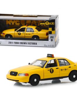 2011 Ford Crown Victoria NYC Taxi (New York City) Yellow 1/43 Diecast Model Car by Greenlight 86164
