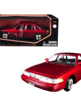 1998 Ford Crown Victoria Metallic Red 1/24 Diecast Model Car by Motormax 76102r