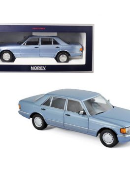 1991 Mercedes Benz 560 SEL Pearl Blue Metallic 1/18 Diecast Model Car by Norev 183464