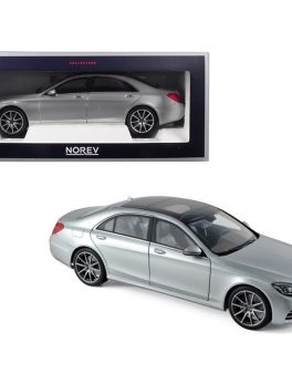2018 Mercedes S Class AMG Line Silver Metallic 1/18 Diecast Model Car by Norev 183479