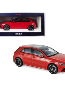 2018 Mercedes Benz A Class with Sunroof Red 1/18 Diecast Model Car by Norev 183594