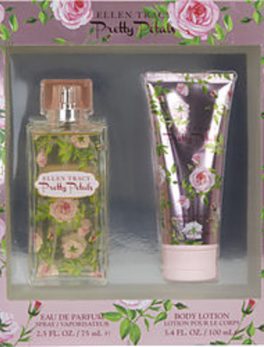 Ellen Tracy Pretty Petals Feeling Blissful Eau De Parfum Spray 2.5 Oz and Body Lotion 3.4 Oz For Women