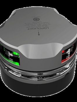 Lopolight Tri-Color Navigation Light w/Strobe - 1nm - Silver Housing