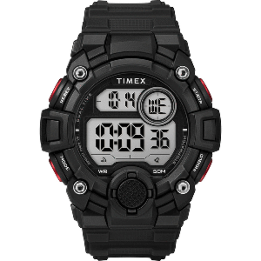 Timex Men and #39;s A-Game DGTL 50mm Watch - Black/Red