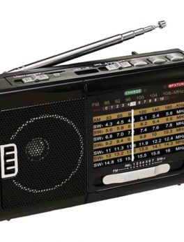 QFX R-39 AM/FM/SW1 to SW7 10-Band Radio with Flashlight