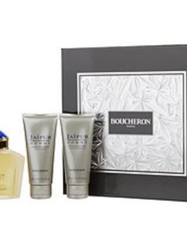 Jaipur Eau De Parfum Spray 3.4 Oz and Aftershave Balm 3.4 Oz and All Over Shower Gel 3.4 Oz For Men