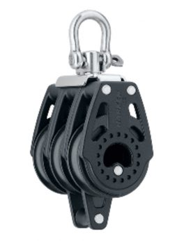 Harken 40mm Carbo Air Triple Swivel Block w/Becket