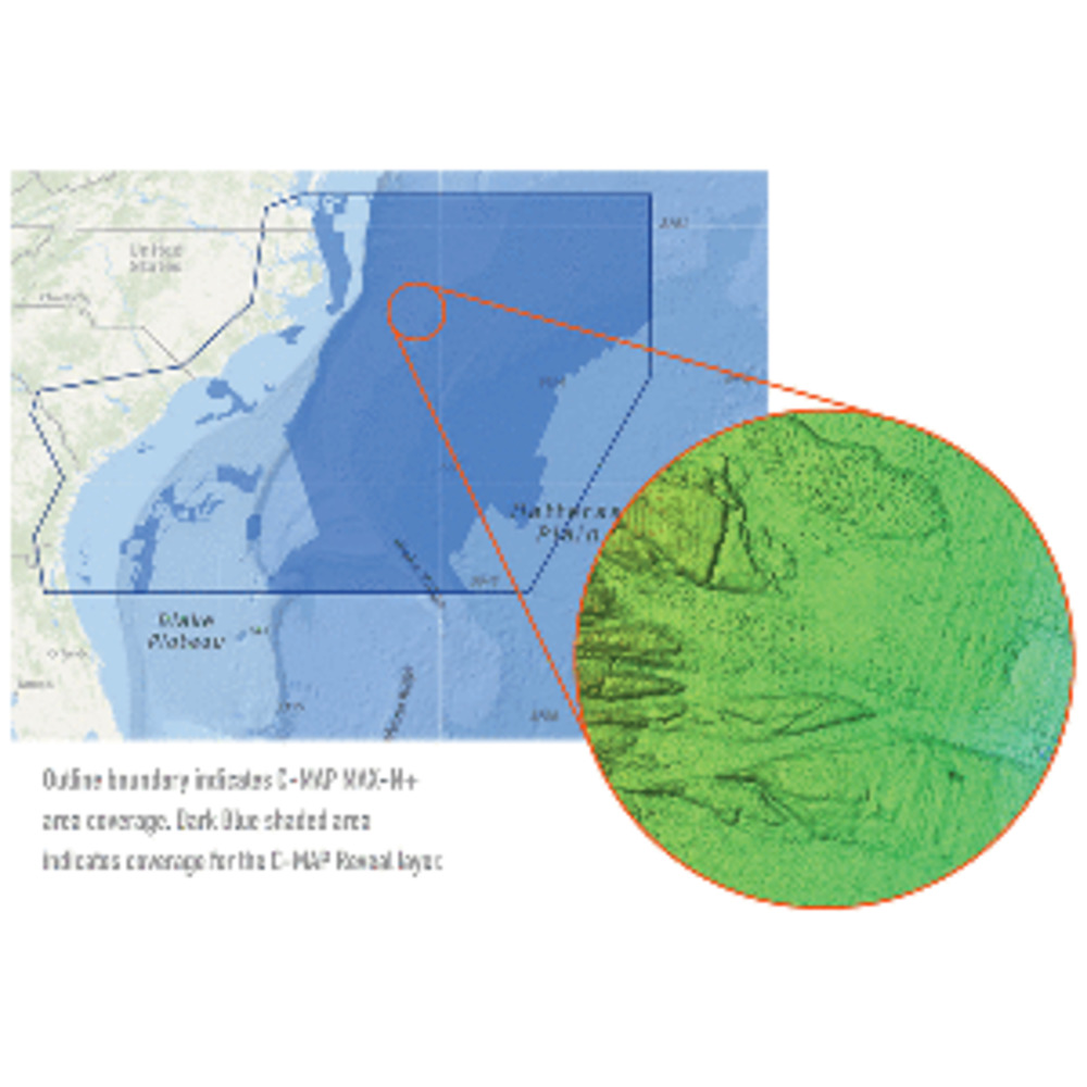 C-MAP Reveal - US Atlantic - Virginia to North FL, Norfolk VA to Jacksonville FL